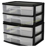 HOMZ 2-Pack Drawer Storage Cart, 2-Tier