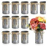 Domensi 4.33" Petite Farmhouse Vase, Iron (12)