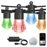 XMCOSY+ 48FT Smart Outdoor Lights RGB+CWIC