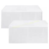 HolidayIdeas White Tablecloths 8ft 96x30 2pk