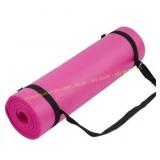 Fitvids 1/2-Inch Yoga Mat, Pink with Strap
