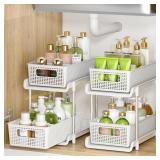 2 Tier Stackable Under Sink Organizers