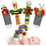 Baby Rattles 0-6 Months Wrist Rattle Socks Gift