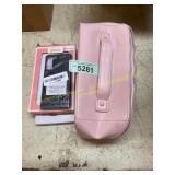 Makeup/toiletry bag & assorted phone cases