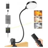 Glocusent 5W 36 LED Reading Clip Light, Black