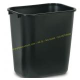 Rubbermaid 7 gal Black Open Top Wastebasket