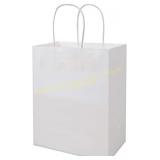 Bagmad White Kraft Paper Bags 50Pcs