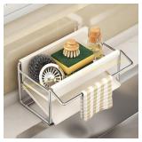 Kitchen Sink Sponge Rack, Self Draining