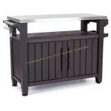 Keter Outdoor Rolling Table Cart for Food