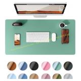 YSAGi Leather Desk Pad Protector, Green-Blue