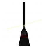 Flag-Tipped Lobby Upright Broom, Natural/Black