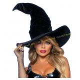 Adult Black Witch Hat Costume Accessory