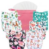 Wegreeco Cloth Pocket Diapers 6P+6 Inserts