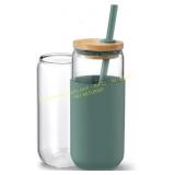 20oz Beer Can Tumbler with Straw, Lid
