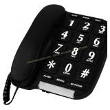 Black Big Button Phone with Speaker & Memory