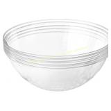 Clear Plastic Serving Bowls, 150 oz, 4 Pack