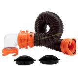 Camco 3 ft Rhinoflex Tote Tank Hose Kit White