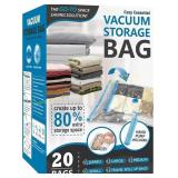 20 Pack Vacuum Storage Bags, Space Saver Bags