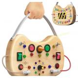 Montessori Busy Board for Toddlers (17 LEDs)