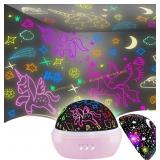 Unicorn Star Projection Toys for Girls 2-10
