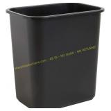 2 United Solutions 28 Qt Black Wastebasket