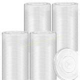 1000 Pcs Clear Flat Lids for 24 oz