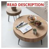 Modern Farmhouse Wood Round Coffee (TOP ONLY)