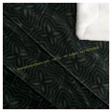 Life-Comfort Faux Fur Plush Blanket (Green)