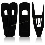 Tinfol Velvet Hanger Clips, 80pc Black Clips