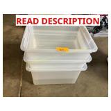 Plastic storage totes