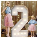 4FT Marquee Numbers Light-Up Letters Decor