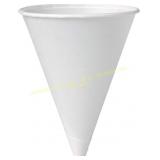 Solo 4 oz White Paper Cone Cups