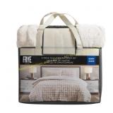 Frye 2" Channel Faux Fur King Comforter Set