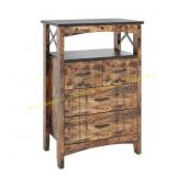 Bestier Storage Cabinet with Shelves, Drawers