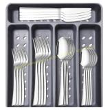 21-Piece Stainless Steel Silverware Set for 4