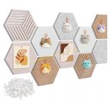 Fwpelt 12" Hexagon Cork Bulletin Board 10-Pack