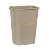 Rubbermaid Deskside 10.25 gal Beige Trash Can