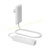 LIDER 3-Outlet Extender, USB-C, White