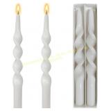Twisted Taper Candle Blue Spiral Candles 10"