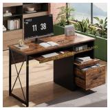 Bestier 47" Computer Desk with Drawers