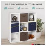 ClosetMaid 9-Cube Stackable Bookcase, White