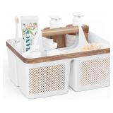 Portable Bathroom Caddy Organizer with Handle