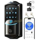 Veise VE027 Smart Lock with Wi Fi, Matte Black