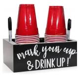 Kitticcino Double Cup Holder Dispenser (Black)