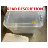 Plastic totes with lids