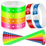 Jetec Vinyl Wristbands, 48-Piece, Adjustable