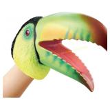 Gemini&Genius Toucan Hand Puppet, Green