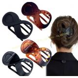 4 Pcs French Concord Hair Clips - Curved Clips