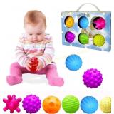Textured Ball Set: Sensory Baby Balls, 6-Pack