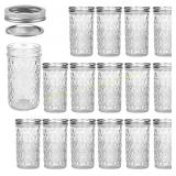 VERONES Mason Jars 12 OZ, 15-Pack